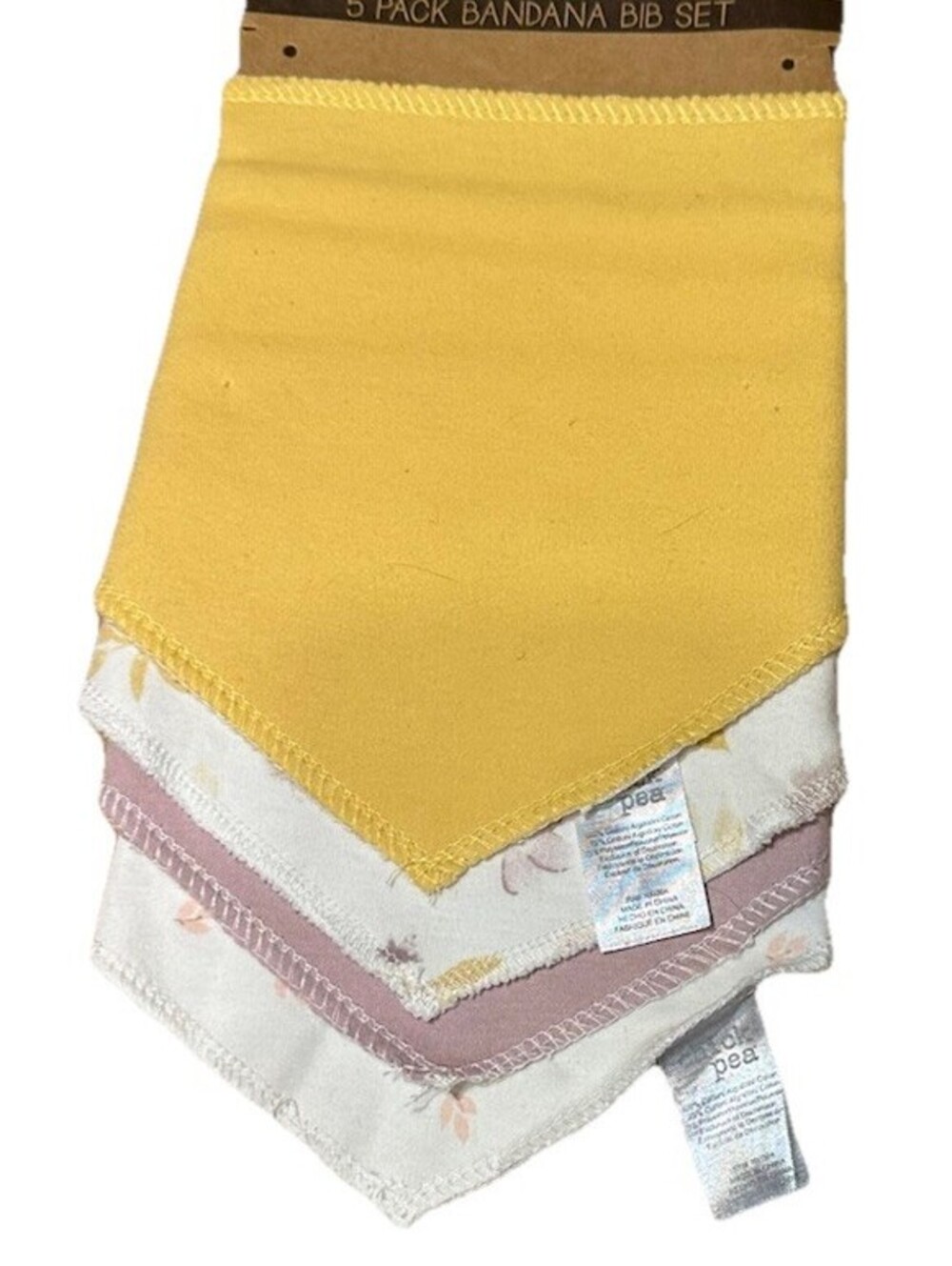 Chick Pea New 4 Pack Bandana Bib Set 100% Cotton Machine Washable